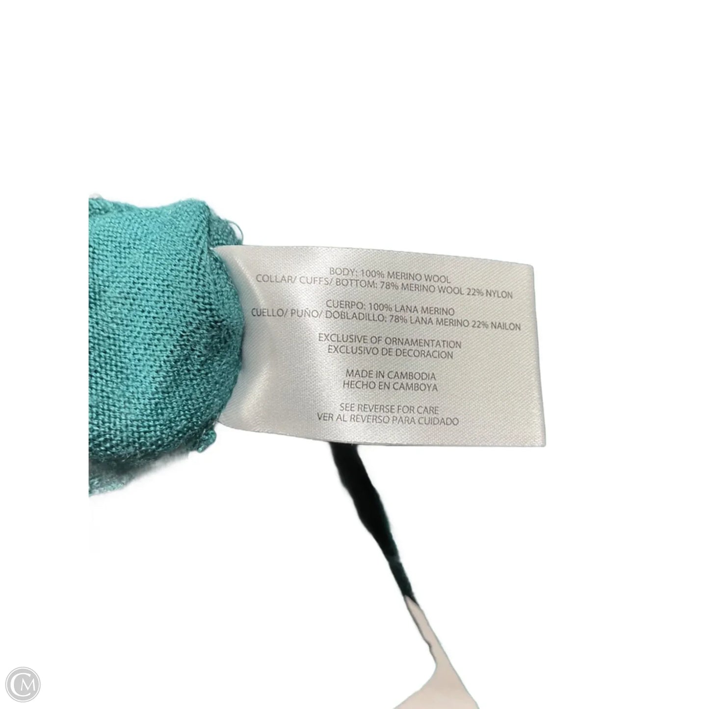 Top Long Sleeve Basic By Banana Republic In Green, Size: L