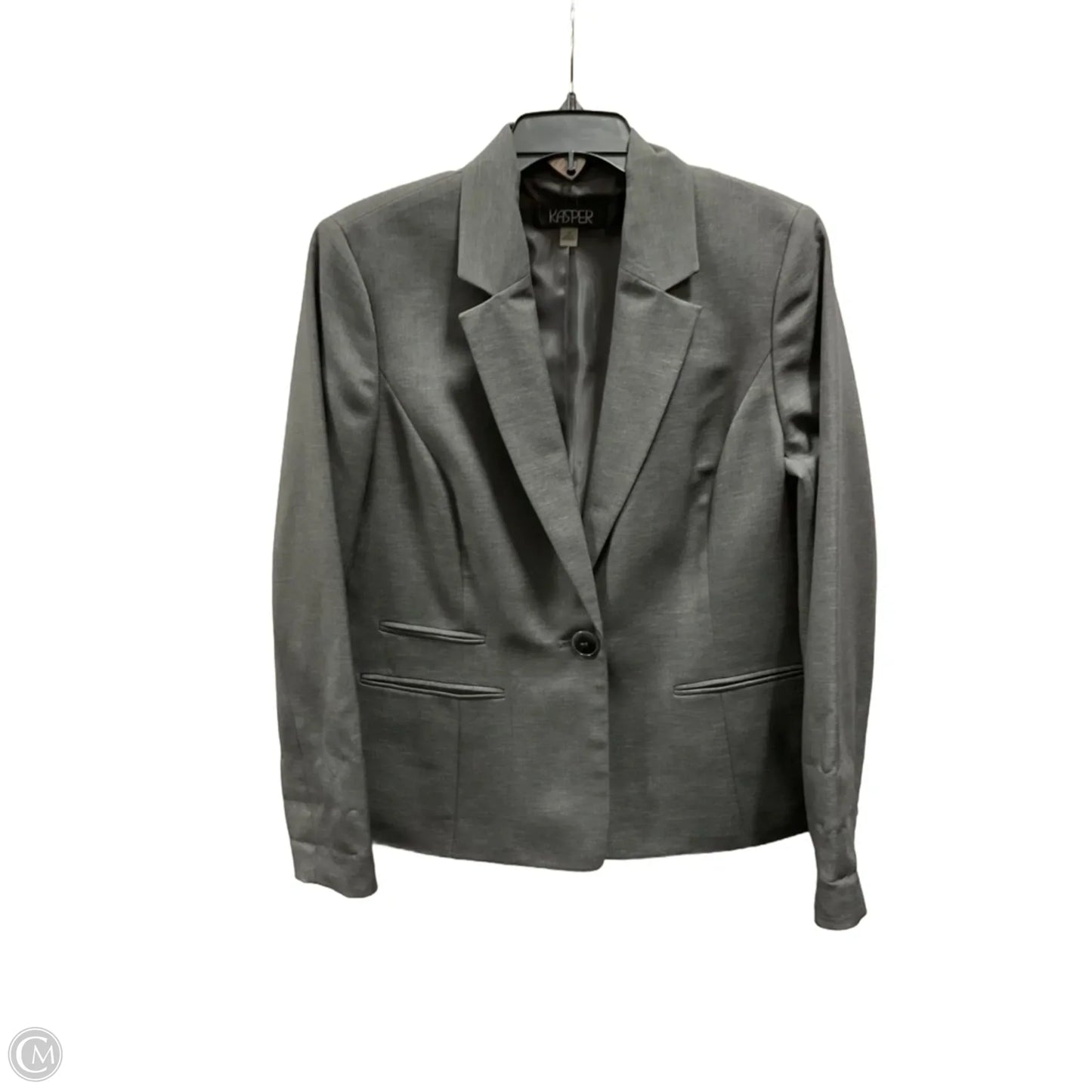 Blazer By Kasper In Grey, Size: Xl