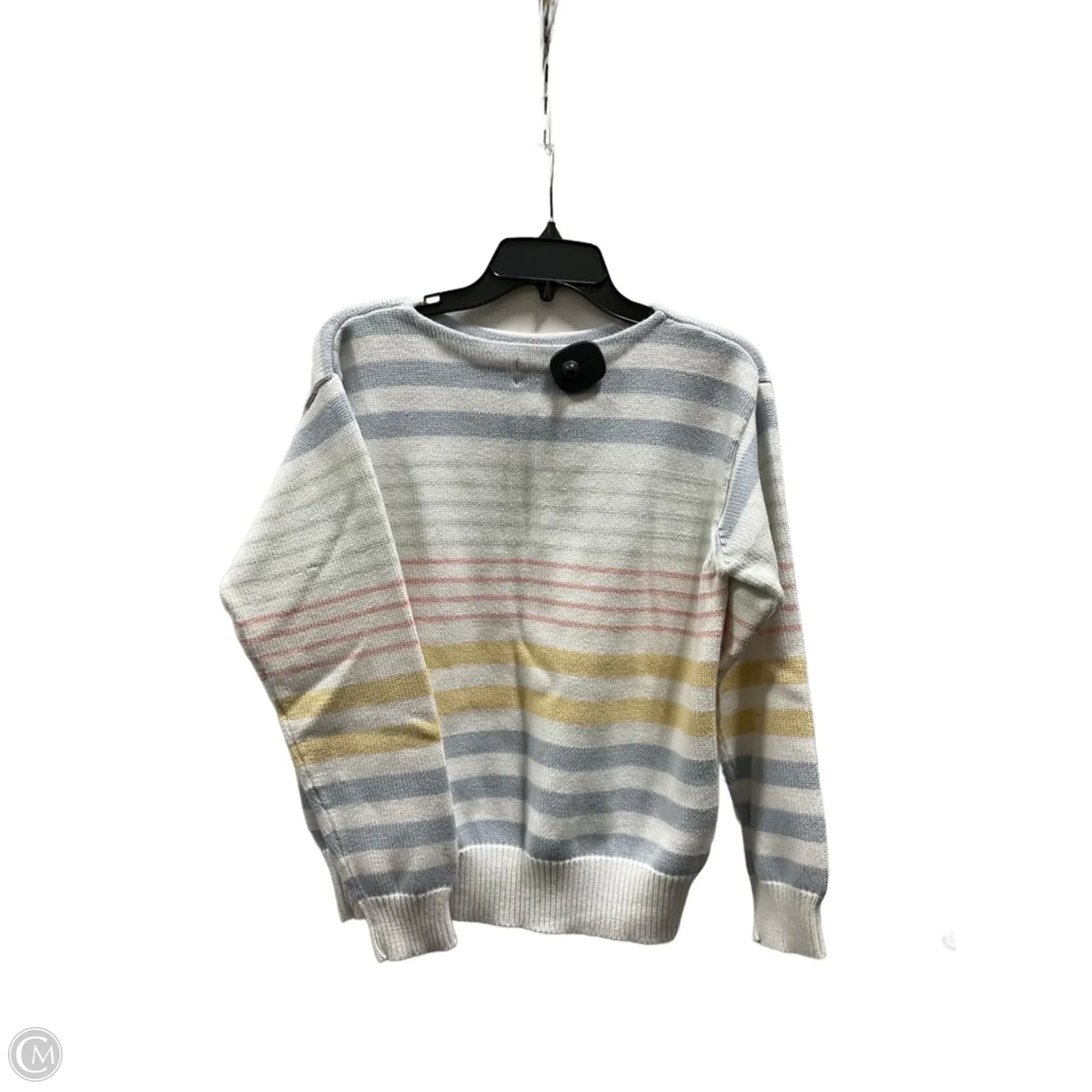 Sweater By Lauren By Ralph Lauren In Striped Pattern, Size: M