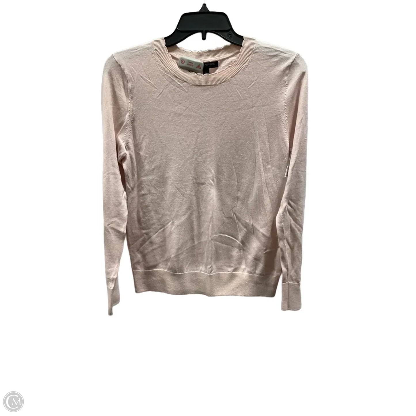 Top Long Sleeve Basic By Banana Republic In Pink, Size: Mp
