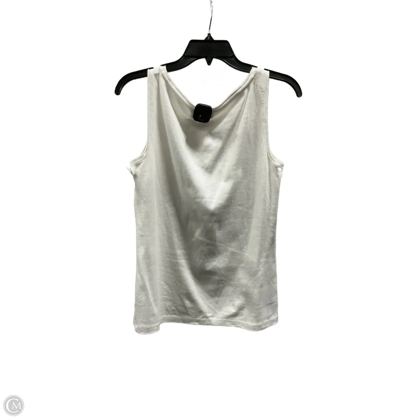 Top Sleeveless Basic By Talbots In White, Size: M
