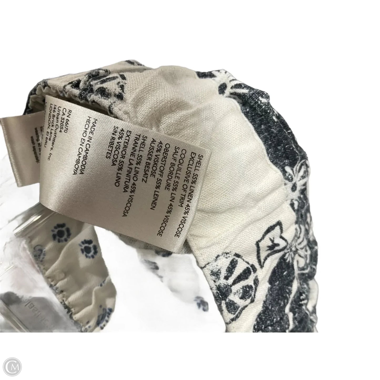 Pants Linen By Pilcro In Black & Cream, Size: M