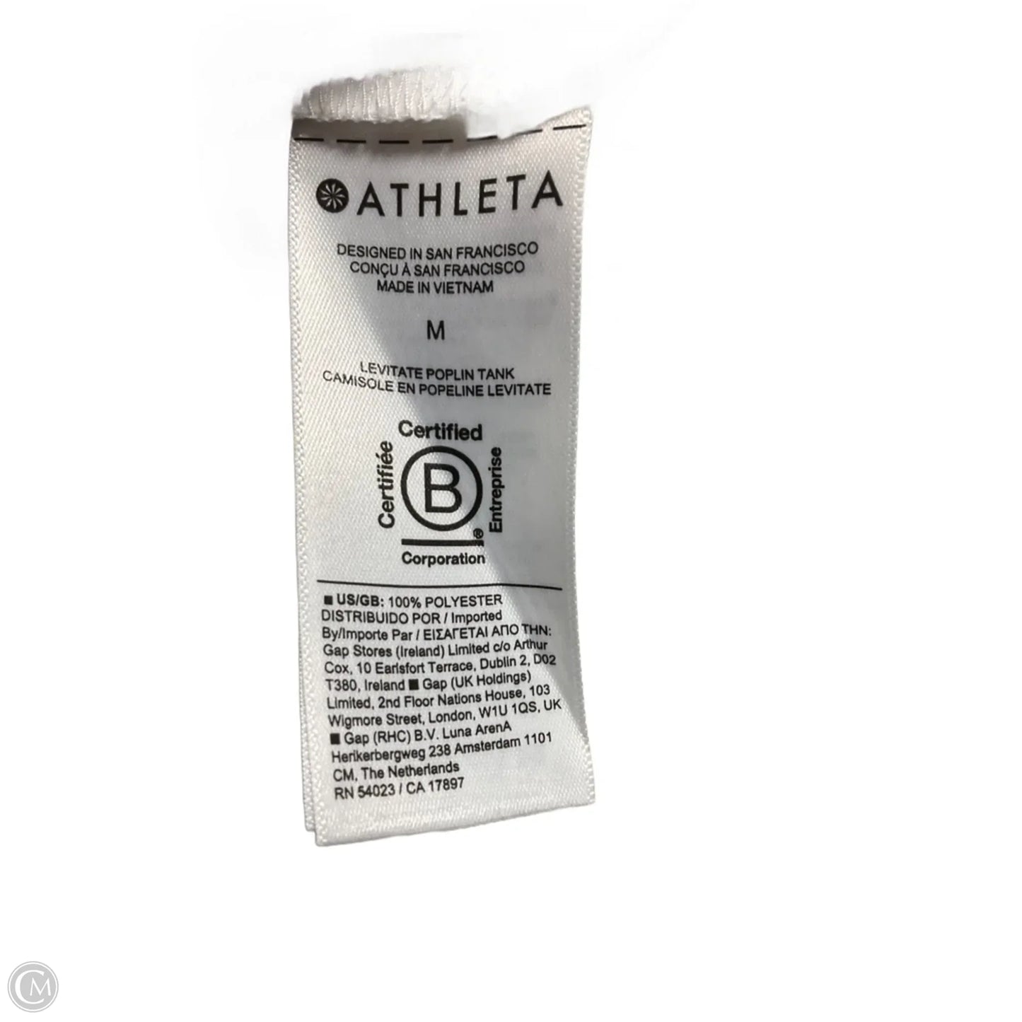 Athletic Tank Top By Athleta In White, Size: M