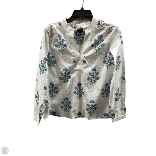 Top Long Sleeve By Talbots In Floral Print, Size: Mp