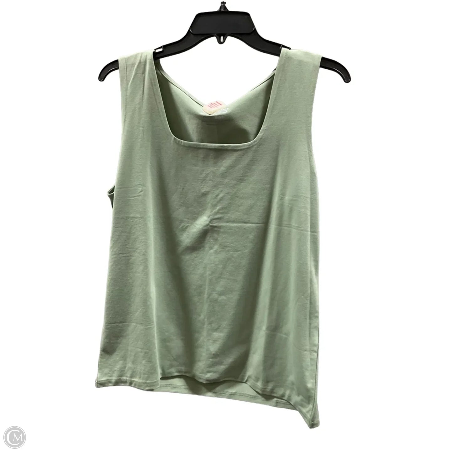 Top Sleeveless Basic By Chicos In Green, Size: L