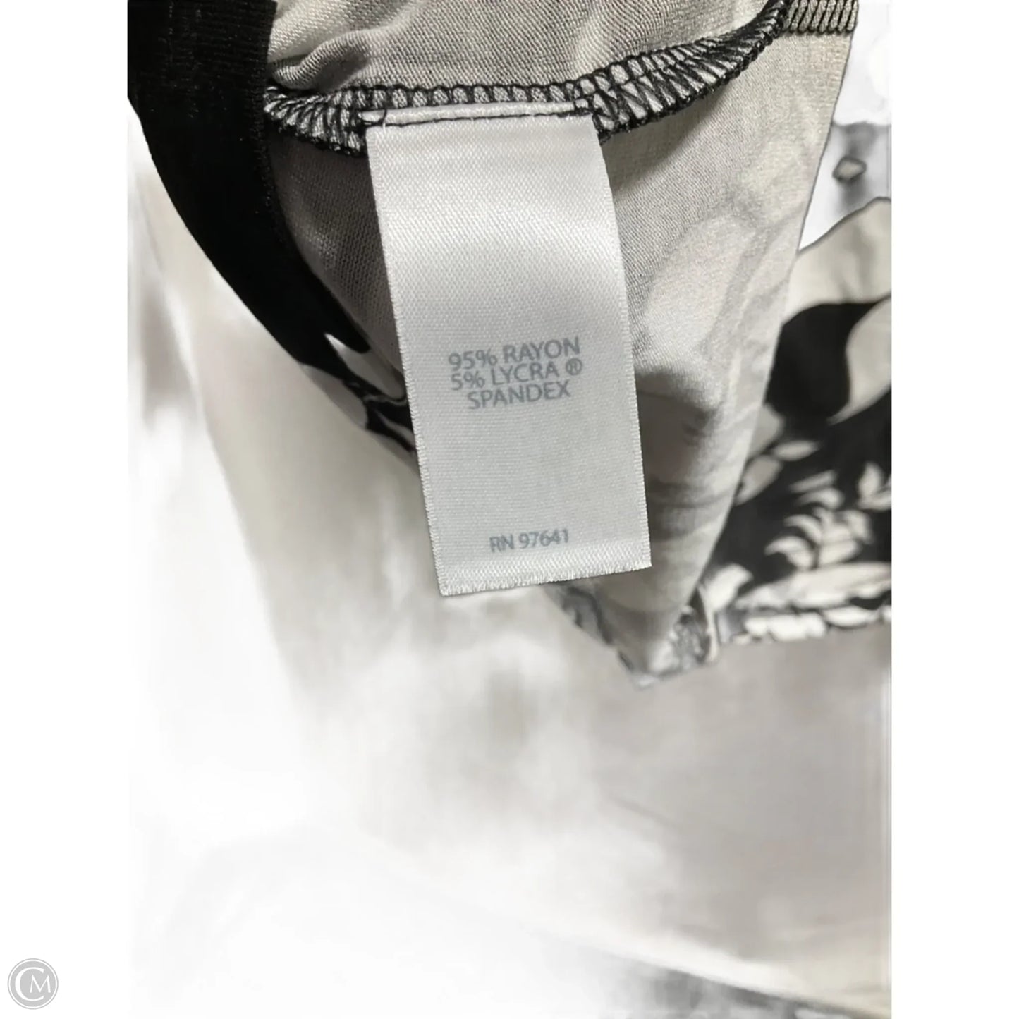 Top 3/4 Sleeve Basic By J. Jill In Black & White, Size: M