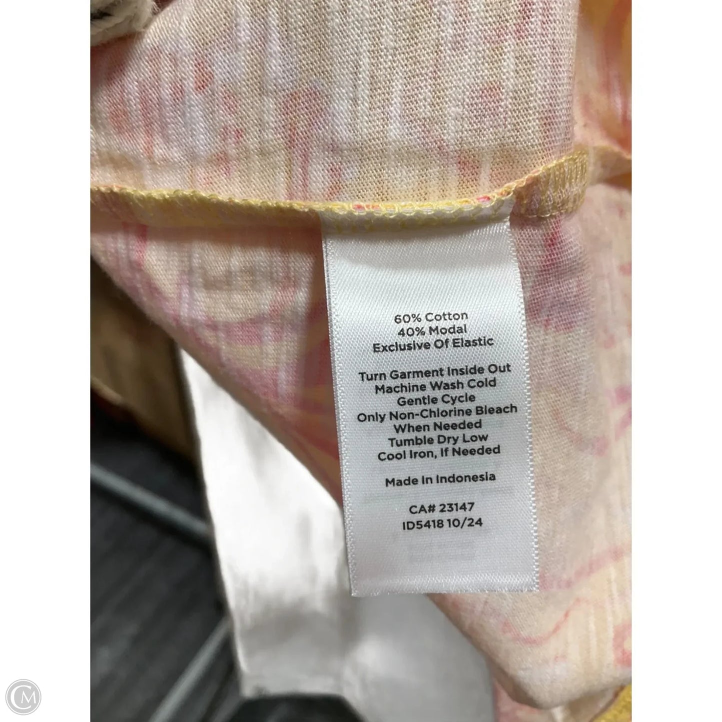 Top Short Sleeve By Talbots In Yellow, Size: 2x