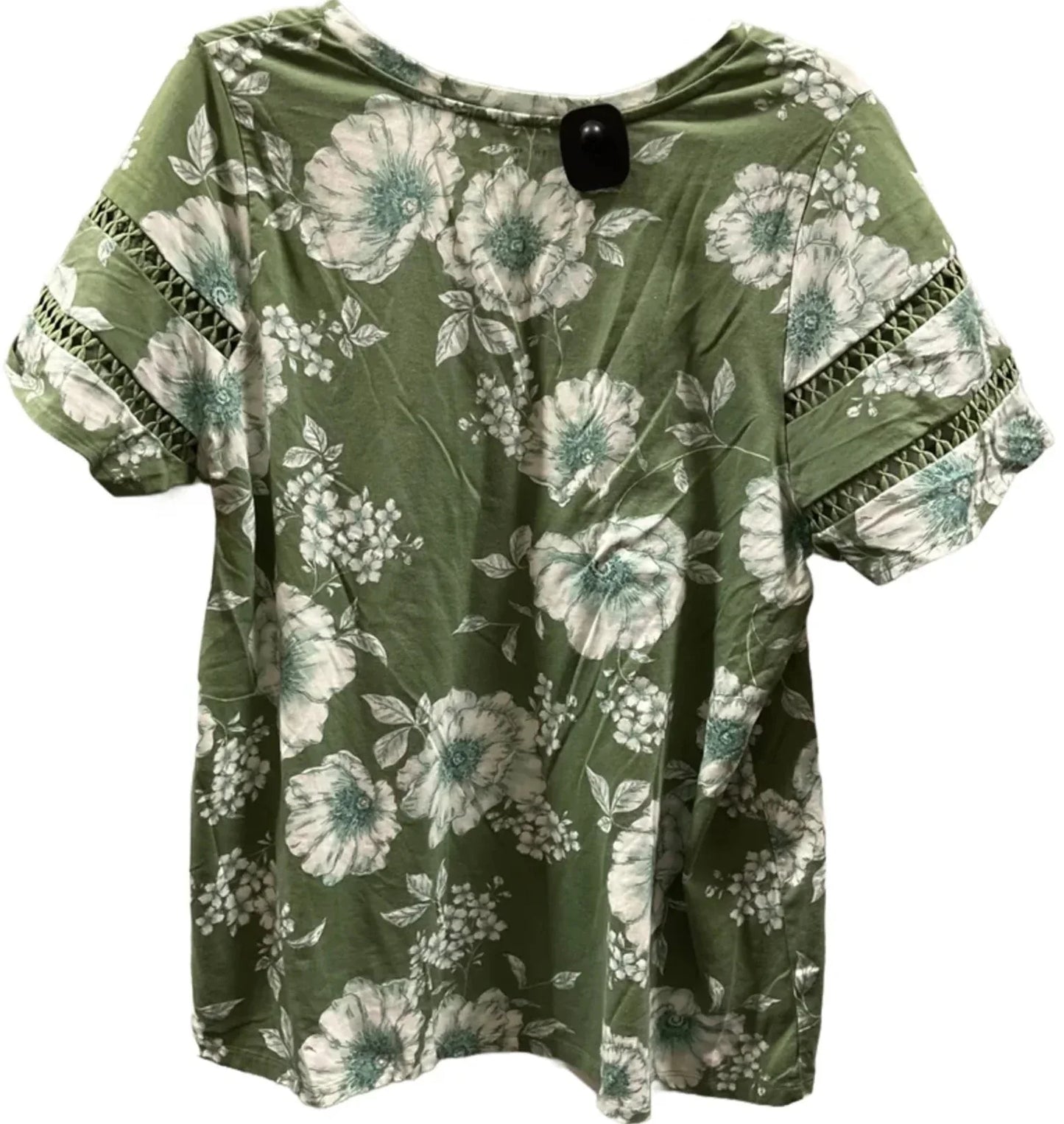 Top Short Sleeve Basic By Lane Bryant In Green, Size: 2x