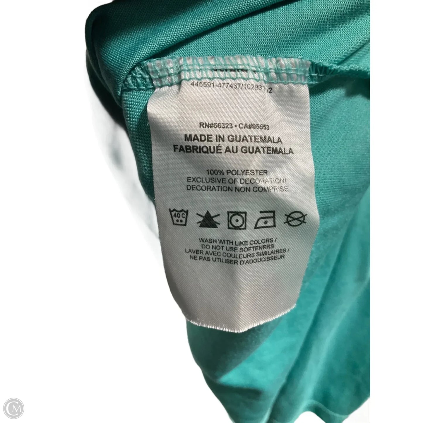 Athletic Tank Top By Nike In Teal, Size: S