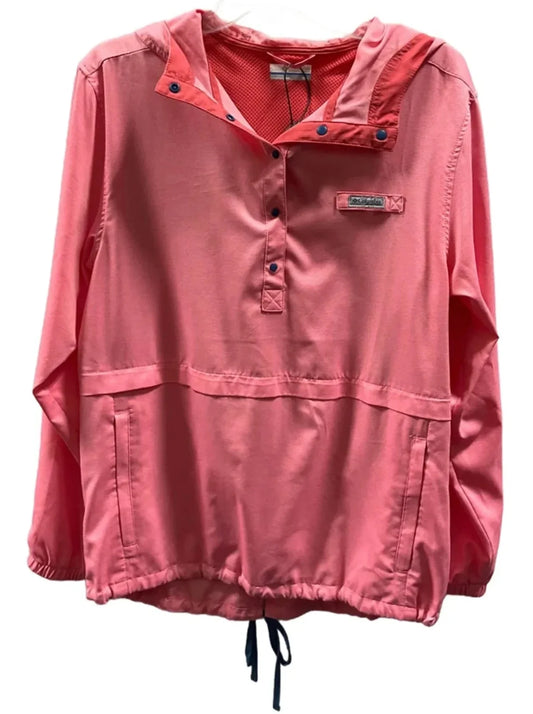 Athletic Top Long Sleeve Hoodie By Columbia In Pink, Size: M