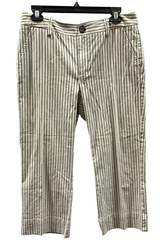 Capris By Cabi In Striped Pattern, Size: 8