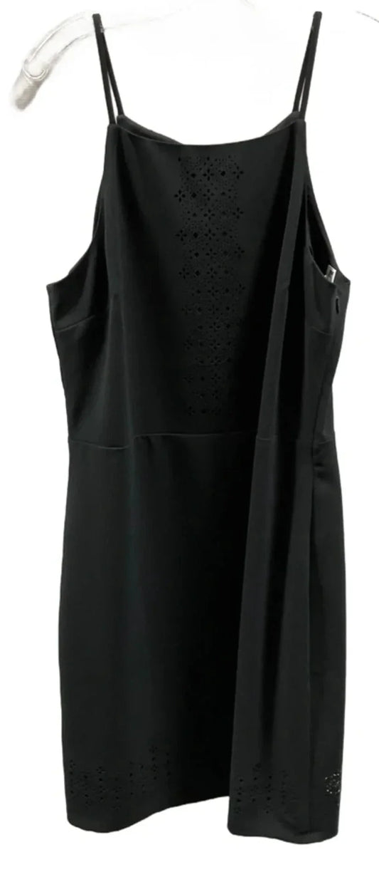 Dress Casual Midi By Banana Republic In Black, Size: L