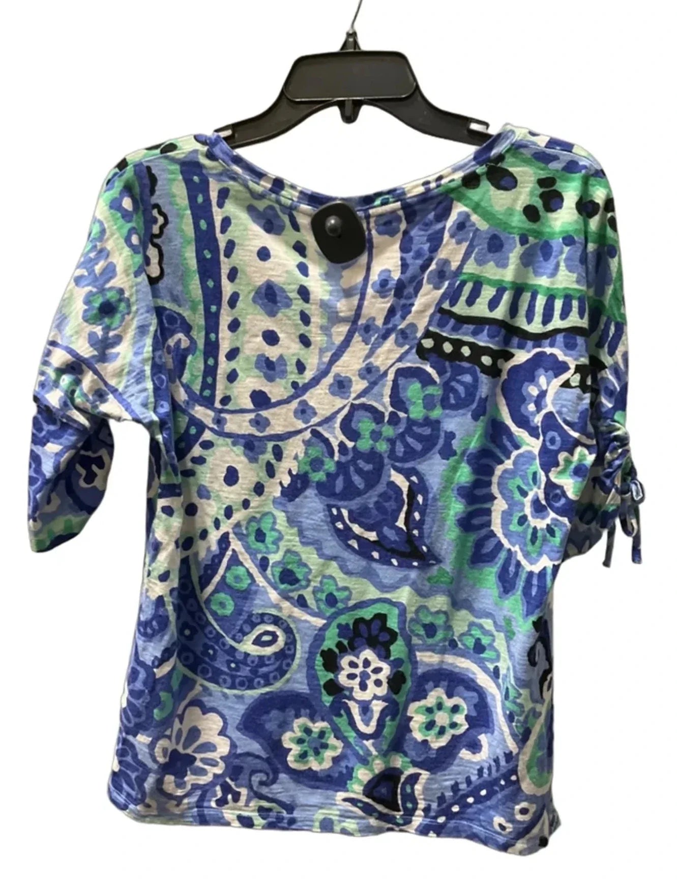 Top Short Sleeve Basic By Talbots In Blue, Size: Mp