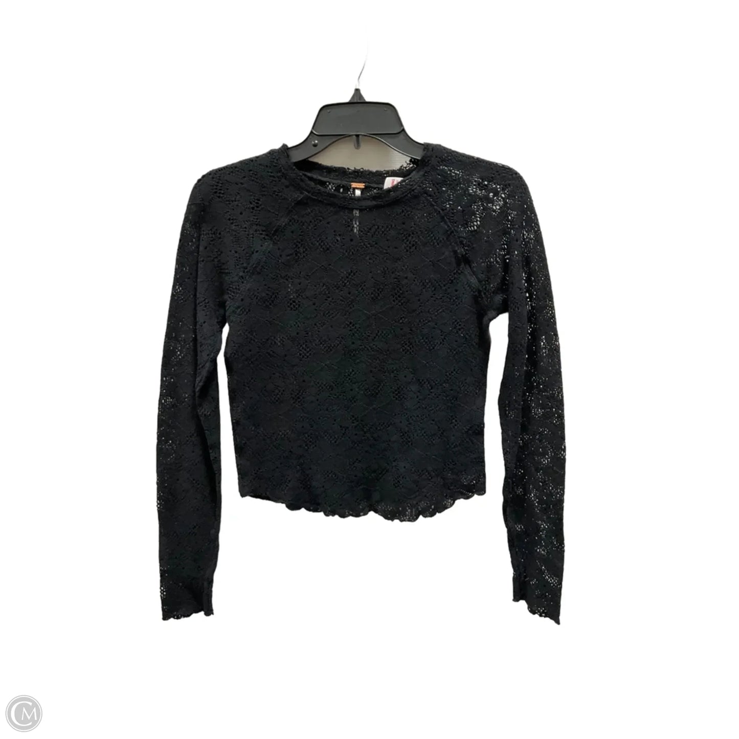 Top Long Sleeve By Free People In Black, Size: S
