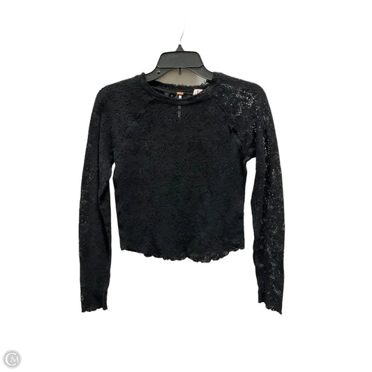 Top Long Sleeve By Free People In Black, Size: S