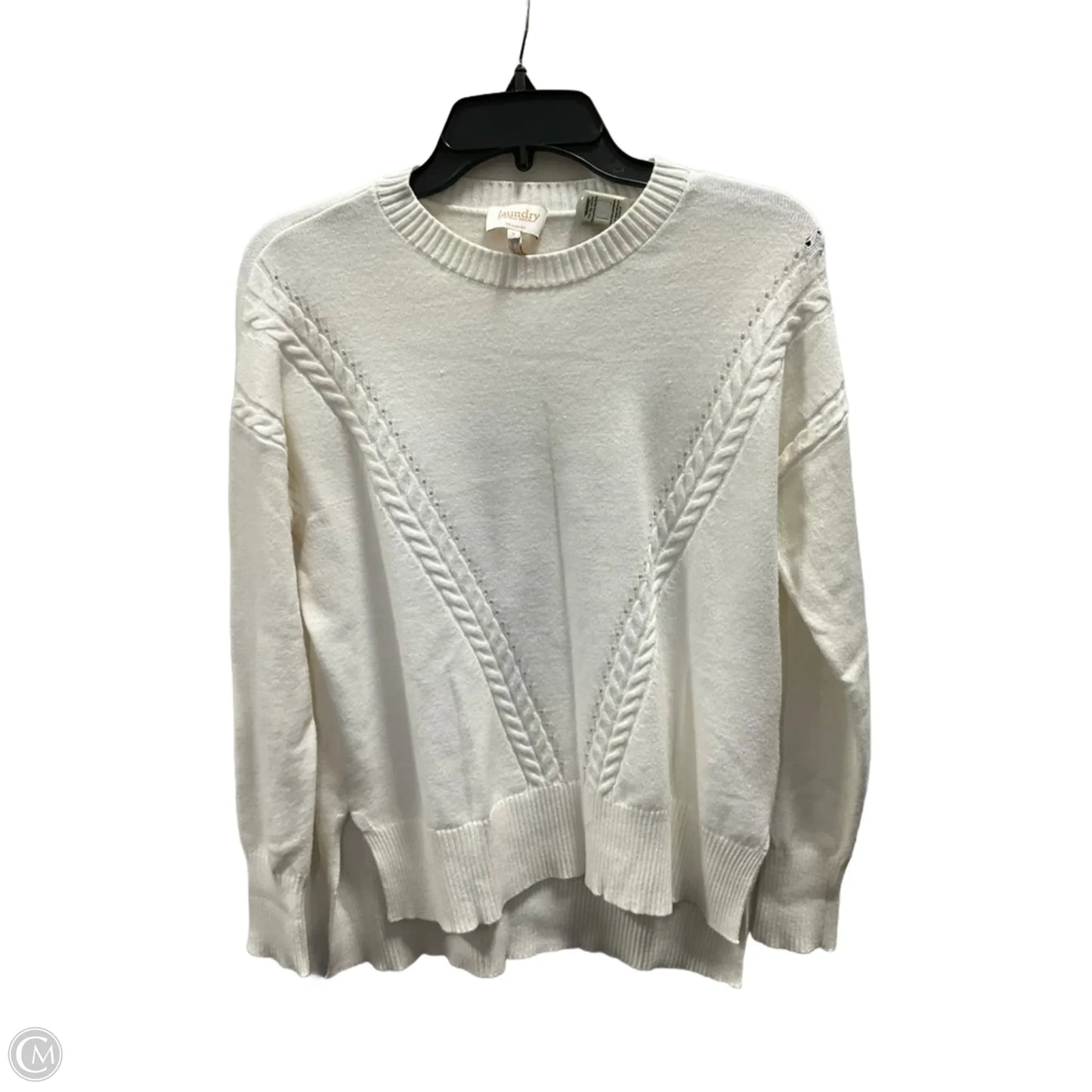 Top Long Sleeve By Laundry In Cream, Size: S