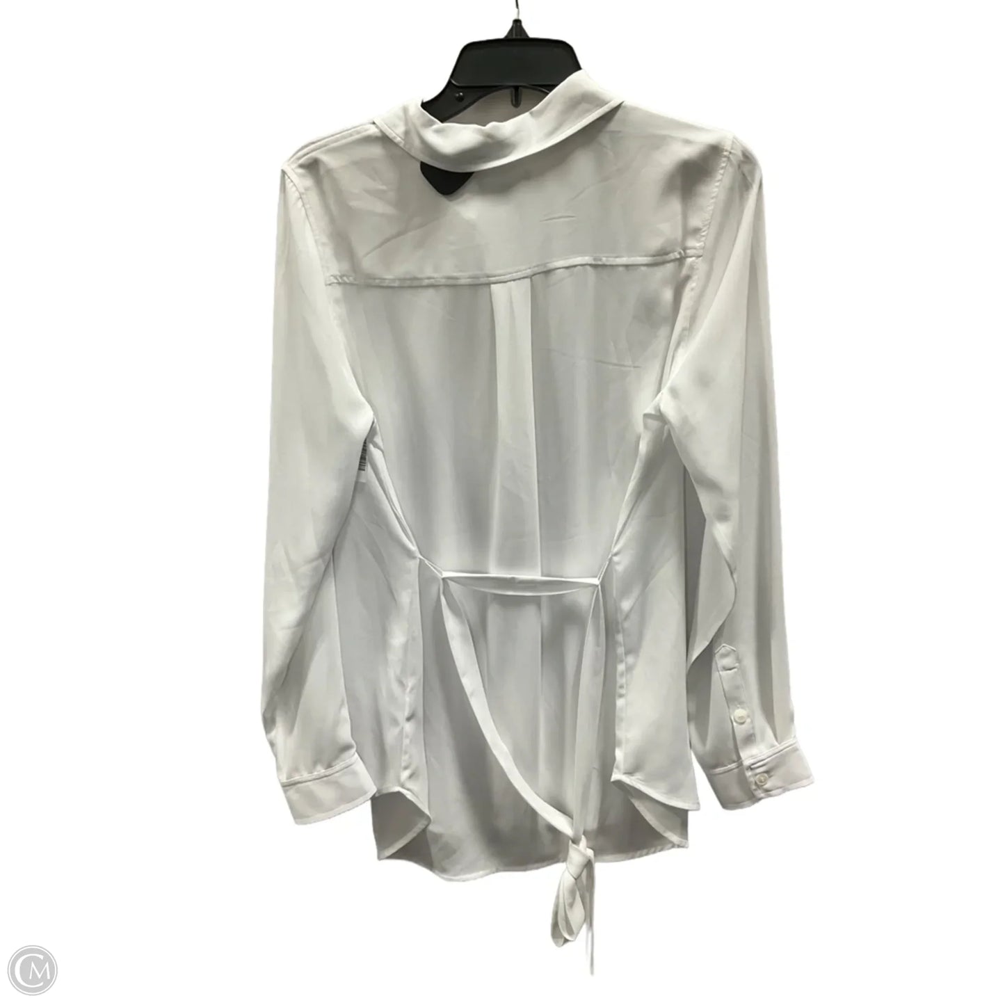 Blouse Long Sleeve By Not Your Daughters Jeans In White, Size: S