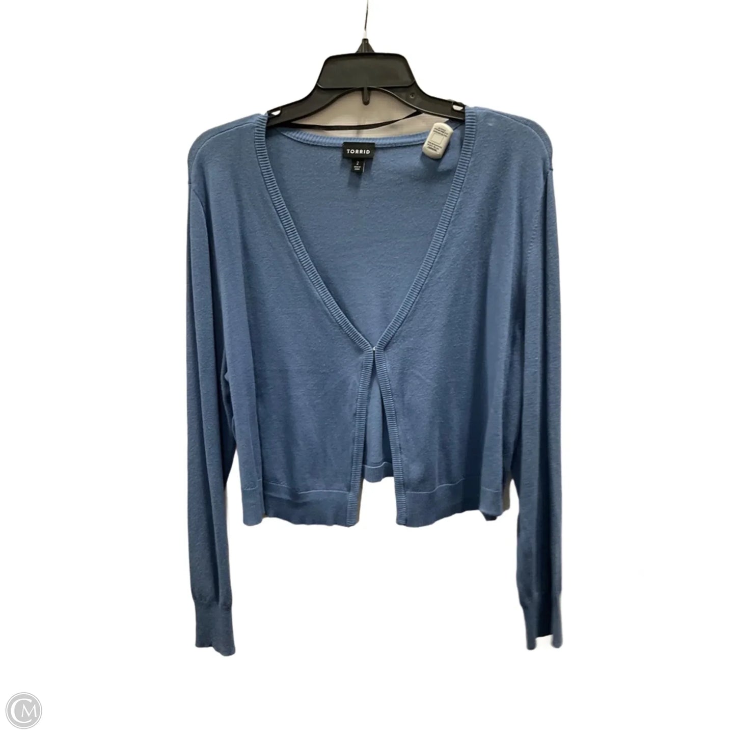 Cardigan By Torrid In Blue, Size: 1x