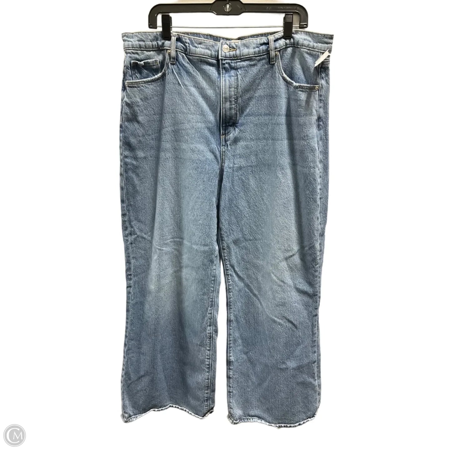 Jeans Wide Leg By Loft In Blue Denim, Size: 16