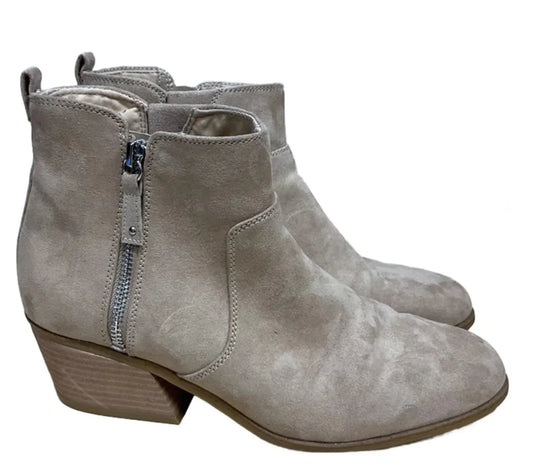 Boots Ankle Heels By Dr Scholls In Beige, Size: 10