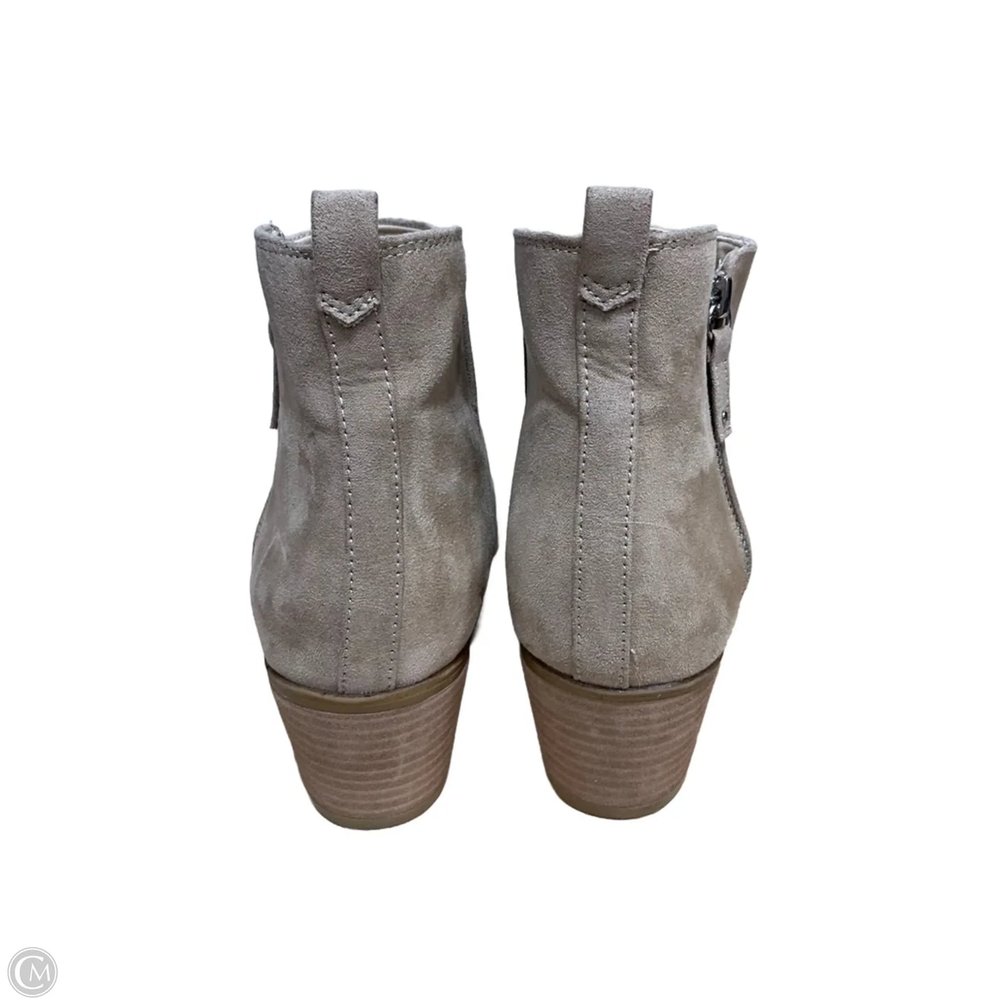 Boots Ankle Heels By Dr Scholls In Beige, Size: 10