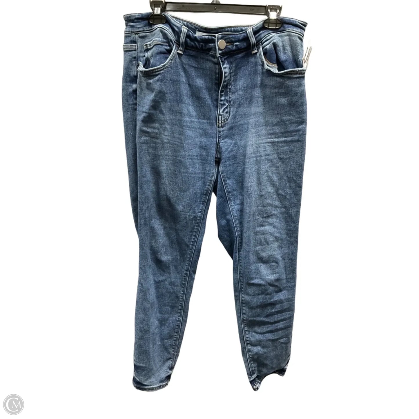 Jeans Straight By Flying Monkey In Blue Denim, Size: 16