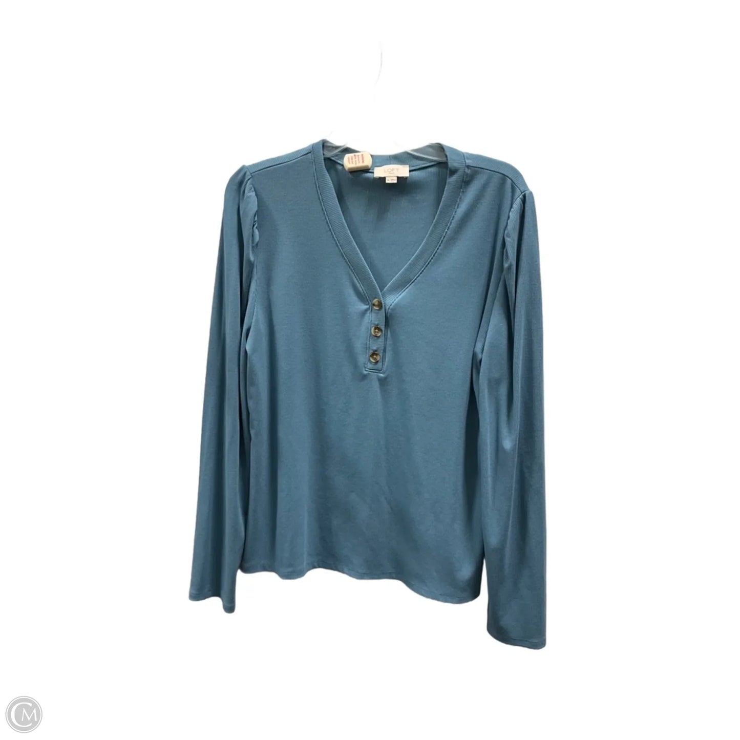 Top Long Sleeve By Loft In Blue, Size: Xl
