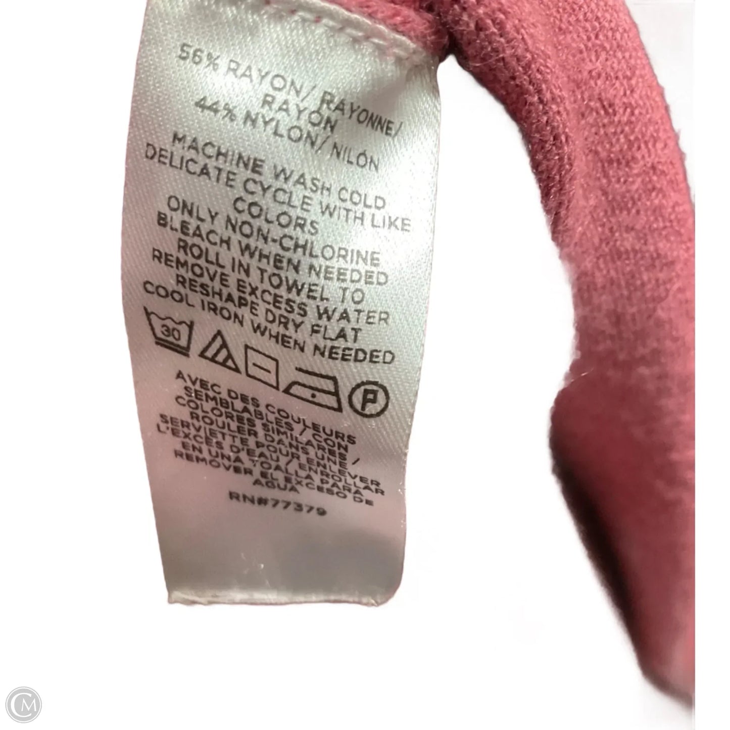 Top 3/4 Sleeve By Ann Taylor In Pink, Size: L