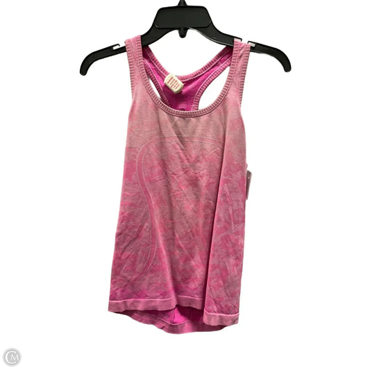 Athletic Tank Top By Lululemon In Pink, Size: 8