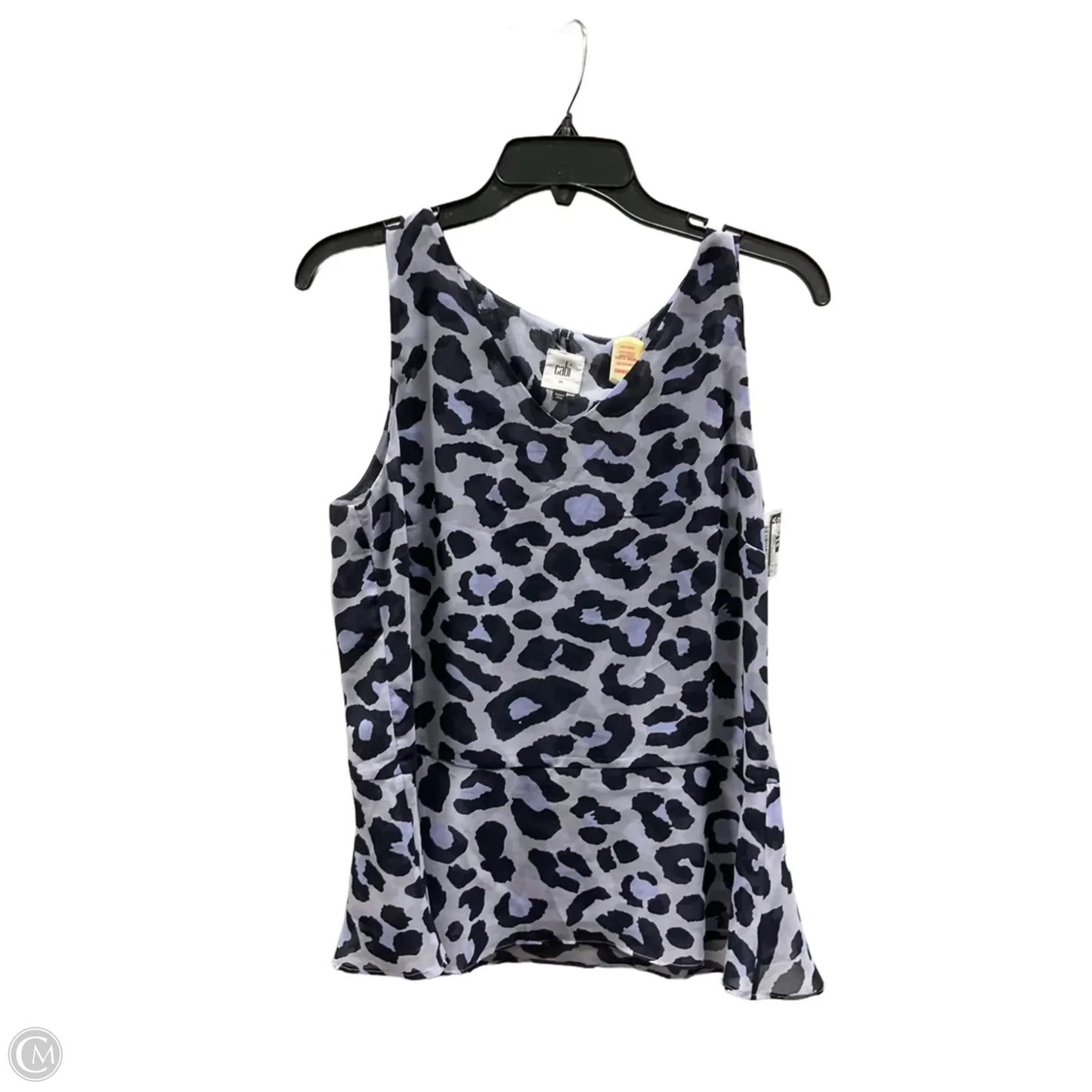 Top Sleeveless By Cabi In Animal Print, Size: M