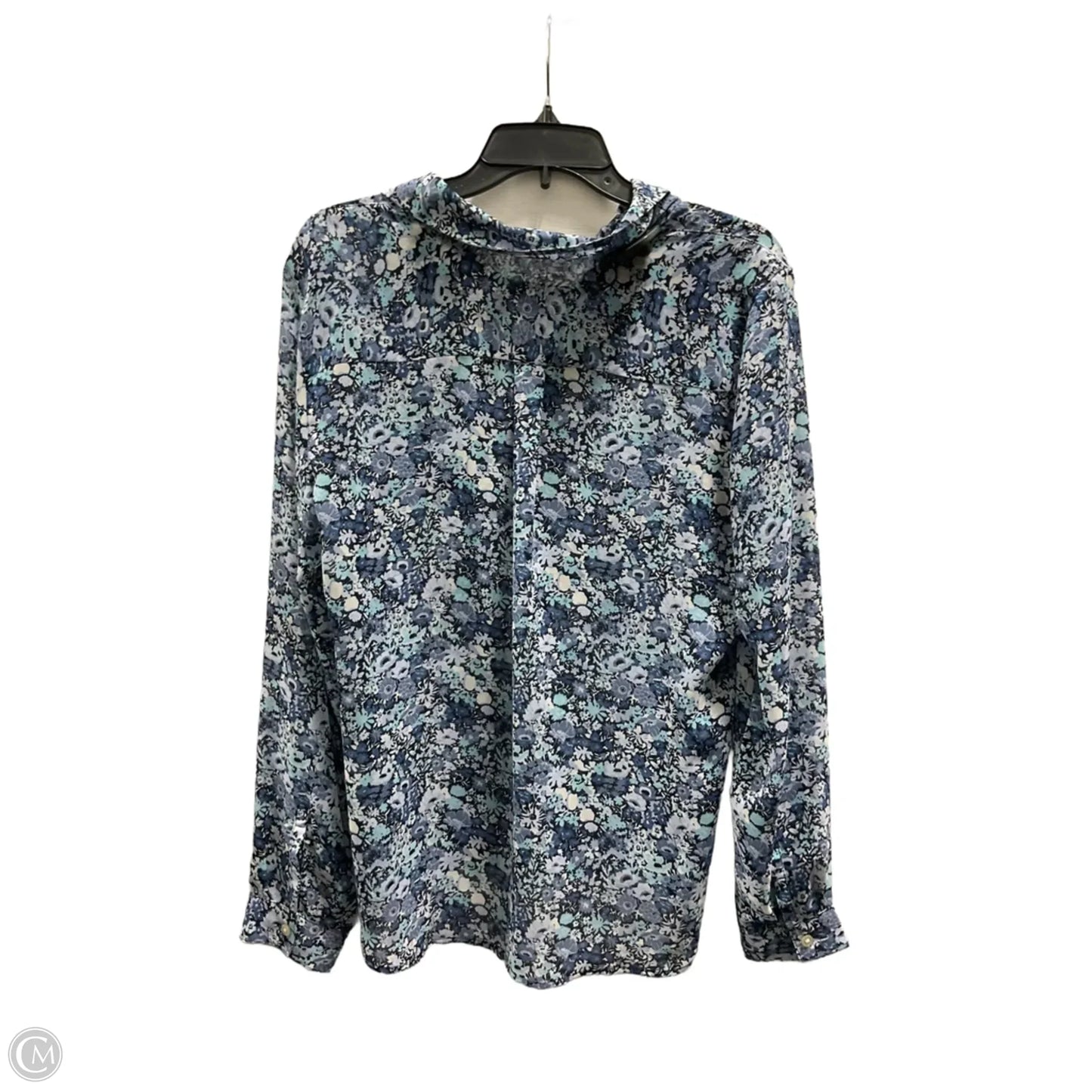 Top Long Sleeve By Loft In Floral Print, Size: L