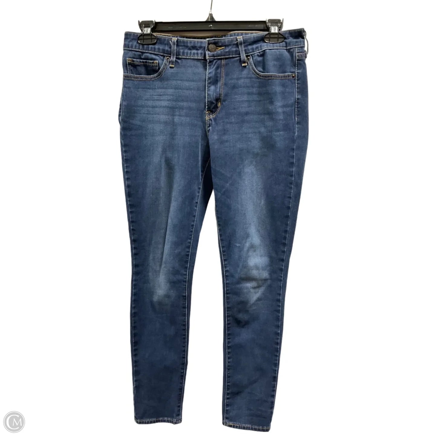 Jeans Skinny By Levis In Blue Denim, Size: 8