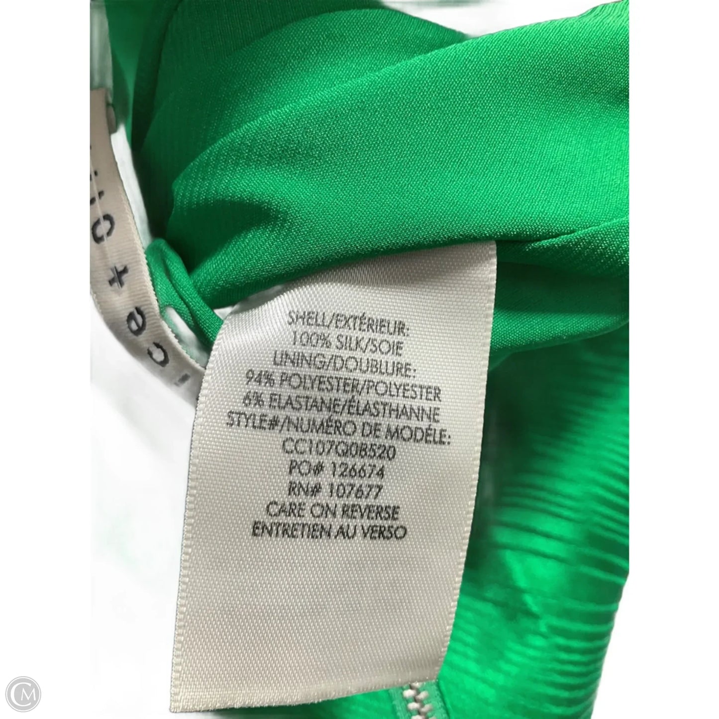 Dress Designer By Alice + Olivia In Green, Size: 14