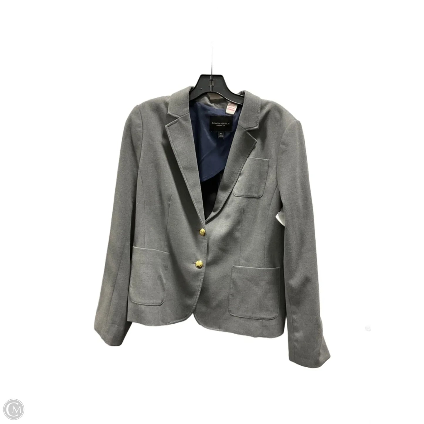 Blazer By Banana Republic In Grey, Size: 12