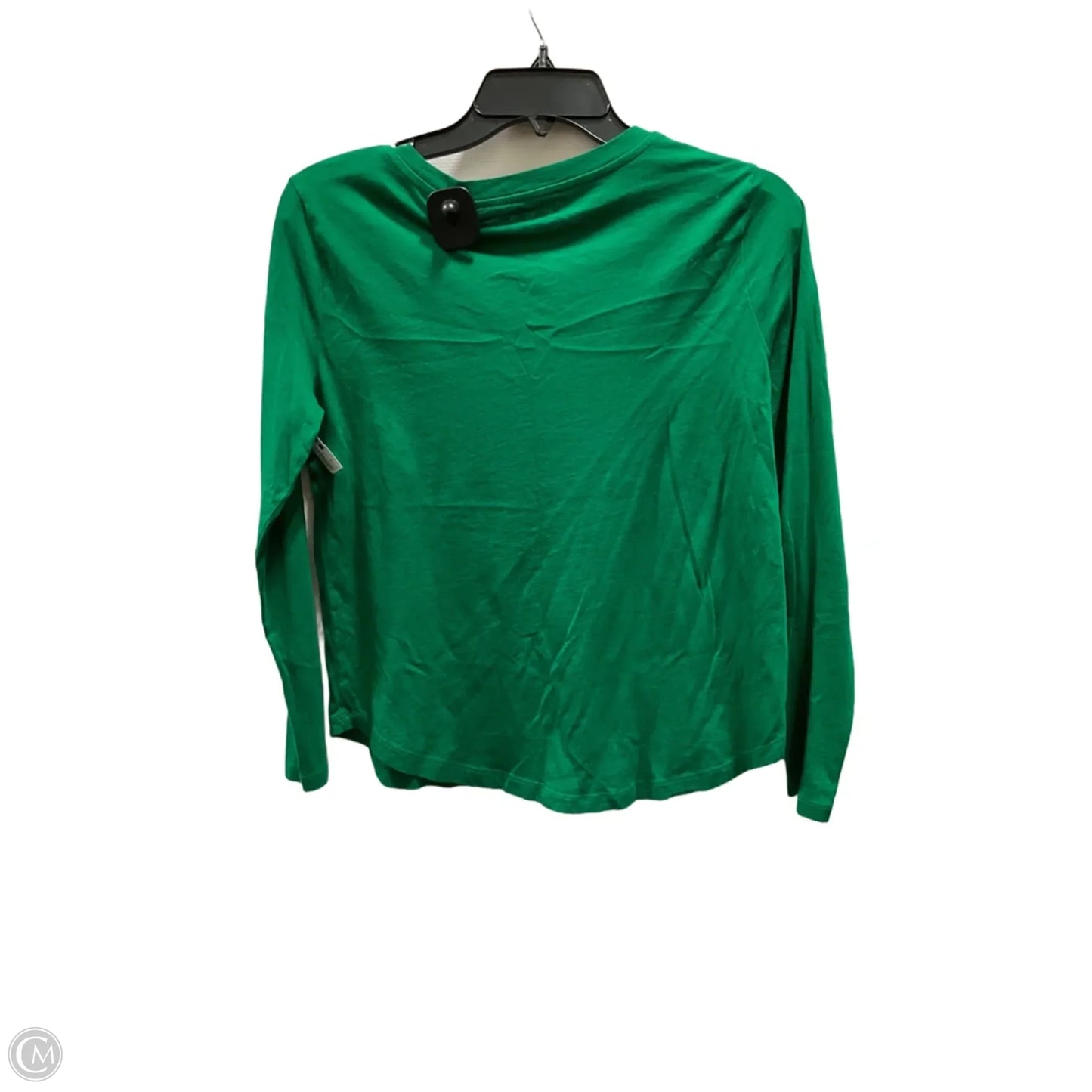 Top Long Sleeve Basic By Loft In Green, Size: M