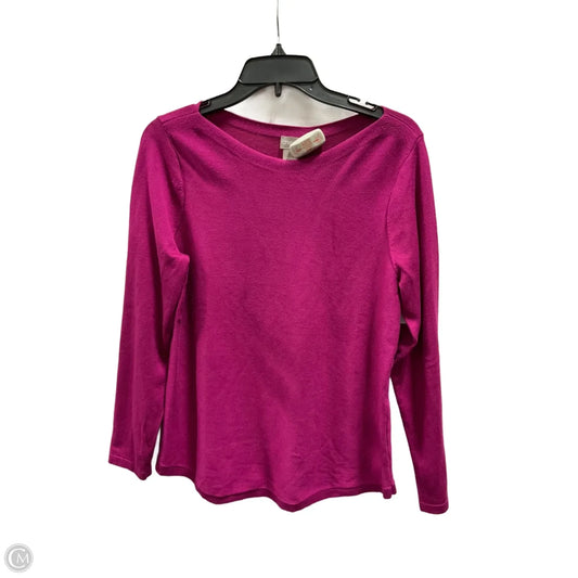Top Long Sleeve By Chicos In Pink, Size: M