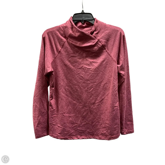 Athletic Top Long Sleeve Collar By Apana In Pink, Size: M