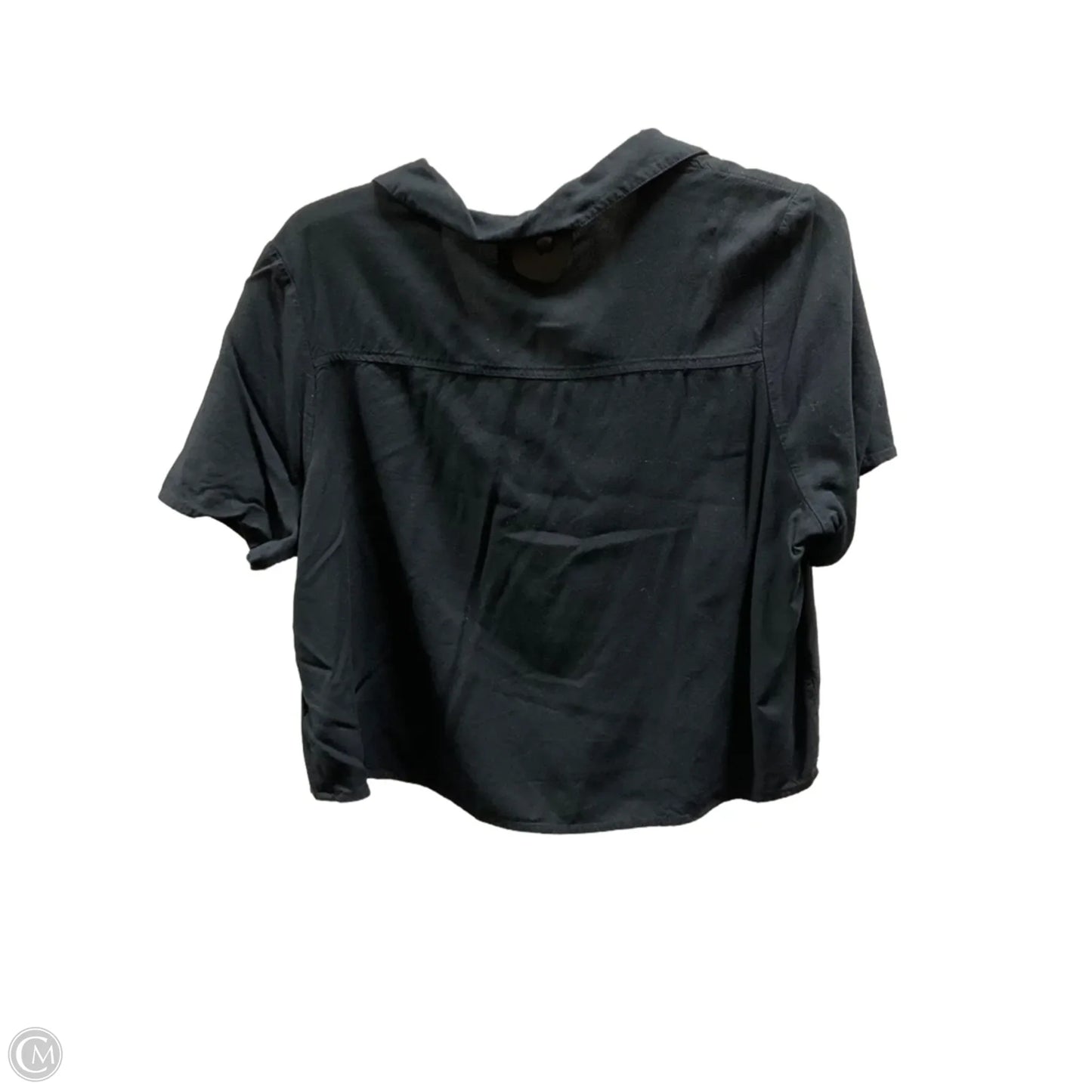 Top Short Sleeve By Abound In Black, Size: M