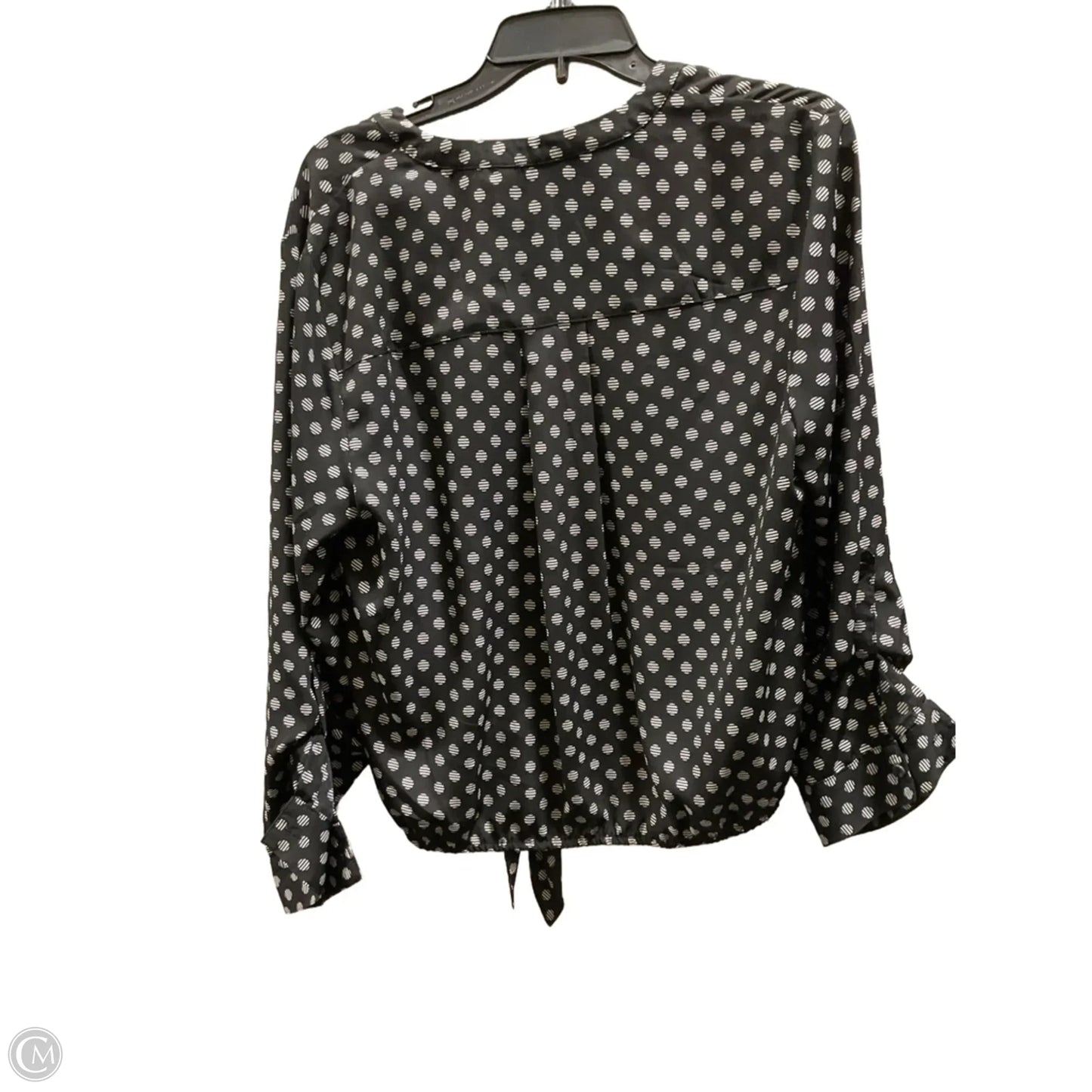 Top Long Sleeve By Chicos In Polkadot Pattern, Size: L