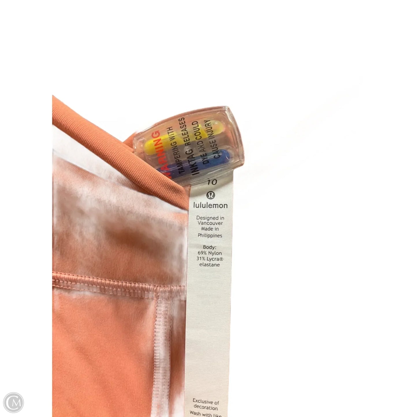 Athletic Leggings By Lululemon In Orange, Size: 10