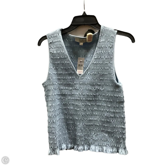 Top Sleeveless By Loft In Blue, Size: L