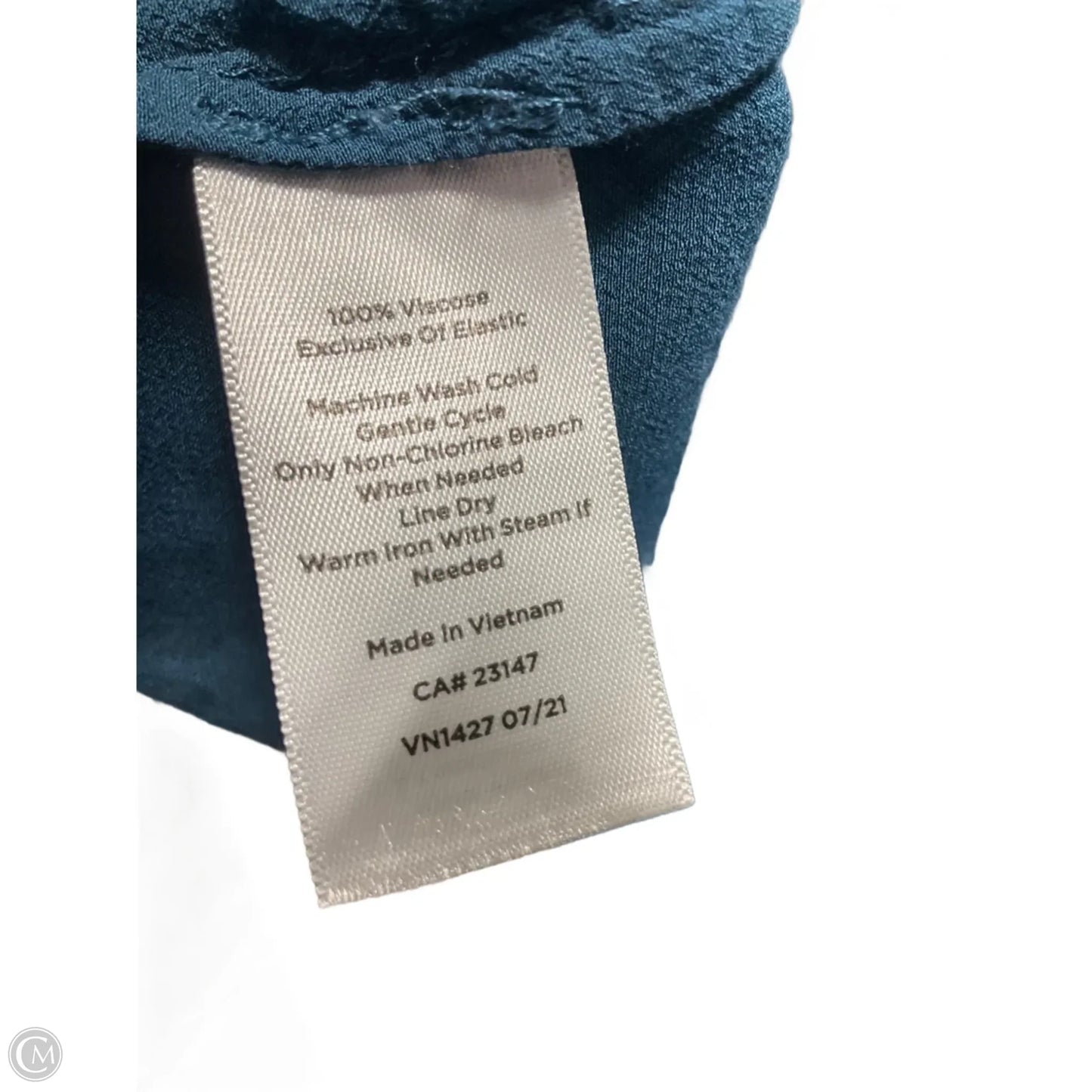 Top Long Sleeve By Talbots In Blue, Size: Xl