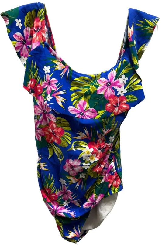 Swimsuit By Kona Sol In Floral Print, Size: 16