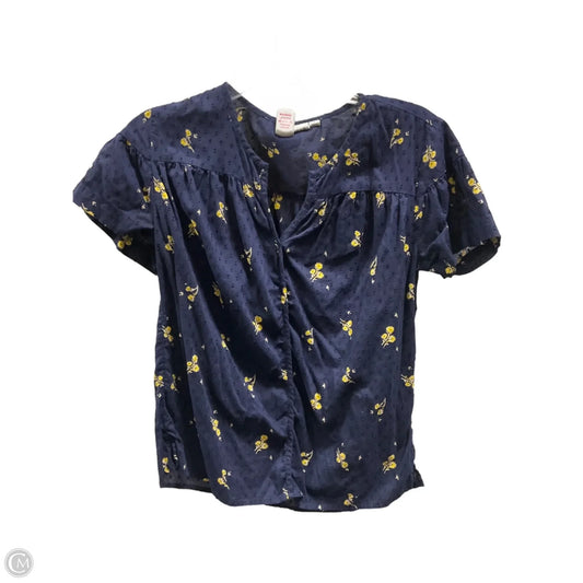 Top Short Sleeve By Gap In Blue, Size: S