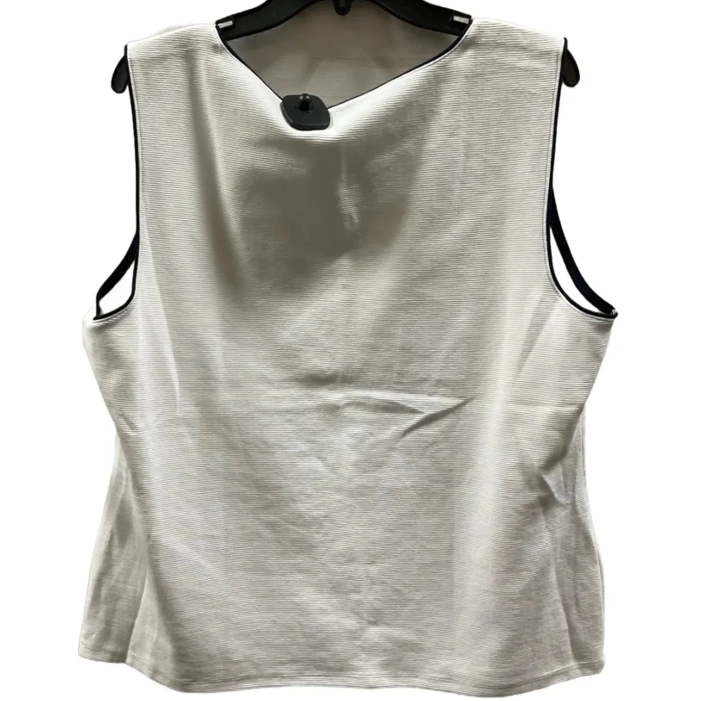 Top Sleeveless By Talbots In White, Size: Xl