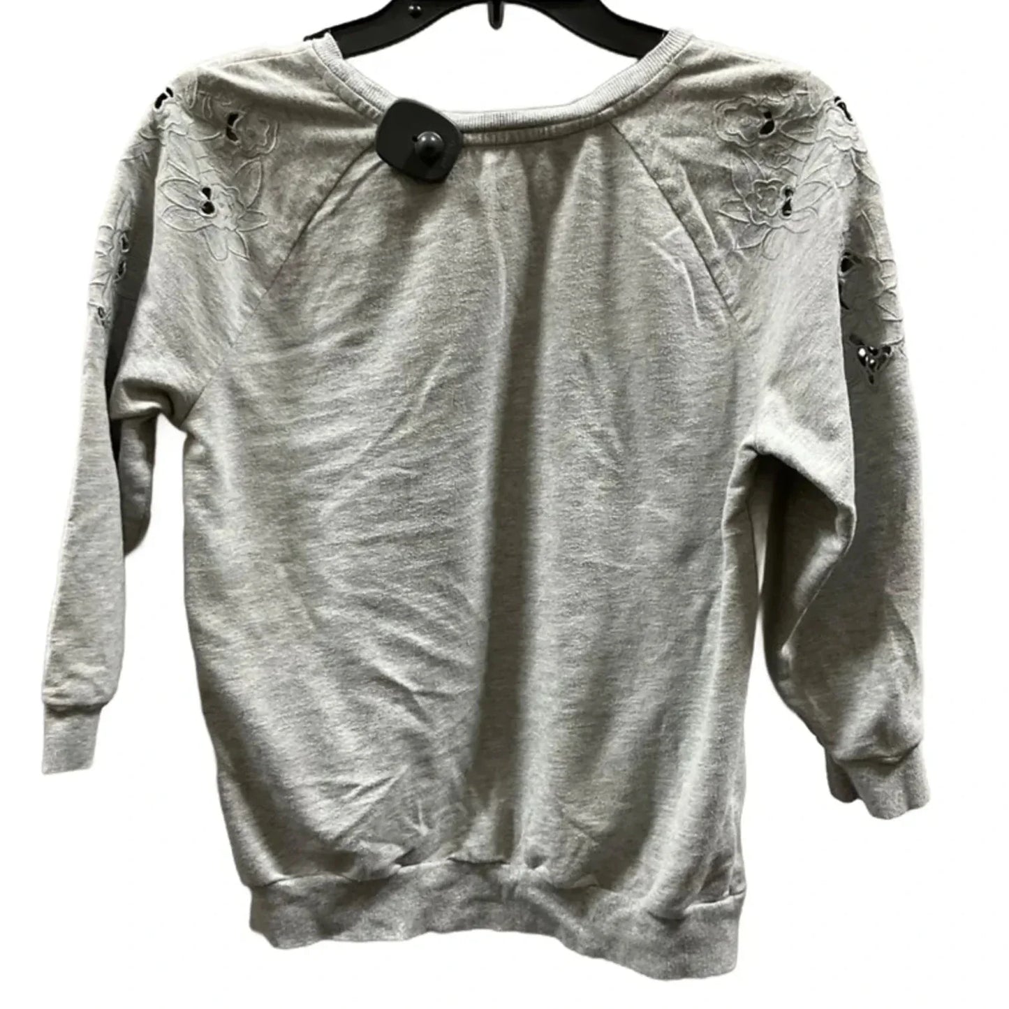 Top 3/4 Sleeve By Loft In Grey, Size: S