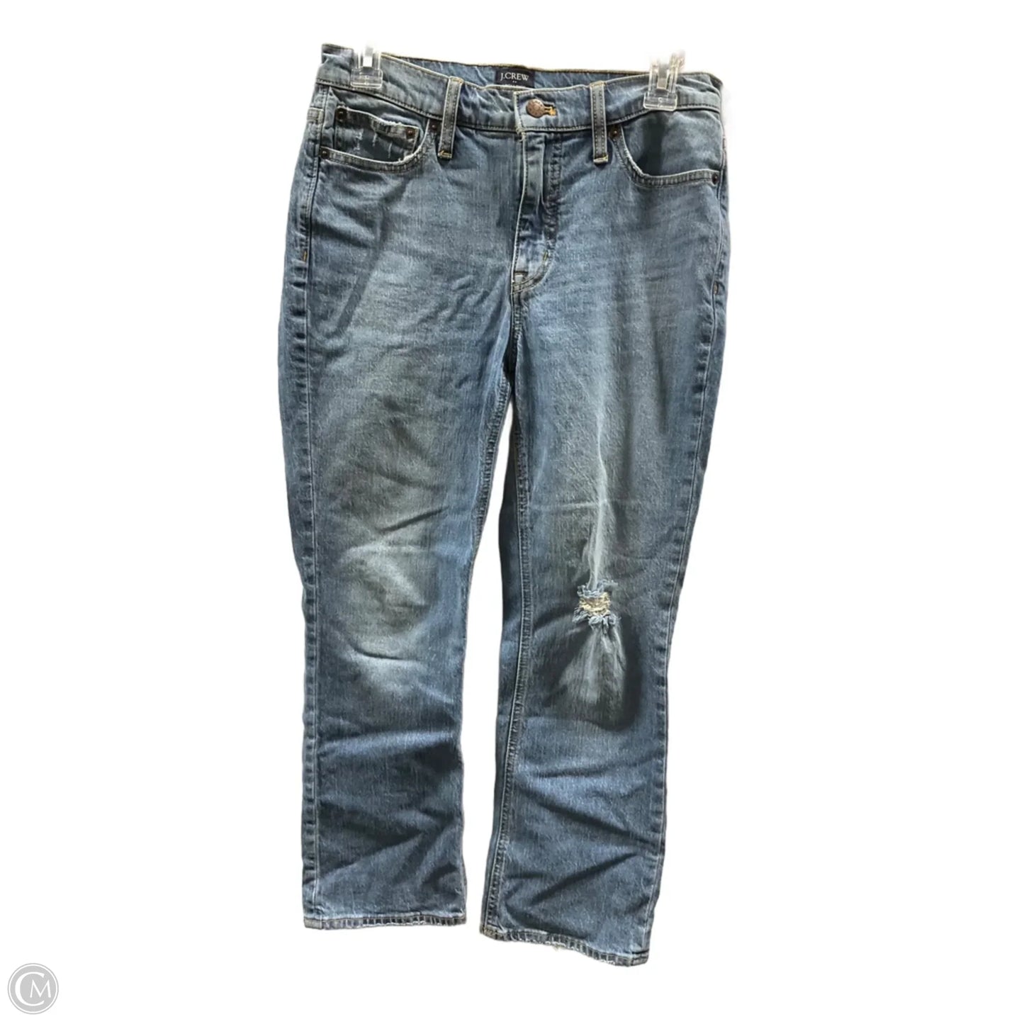 Jeans Cropped By J. Crew In Blue Denim, Size: 4