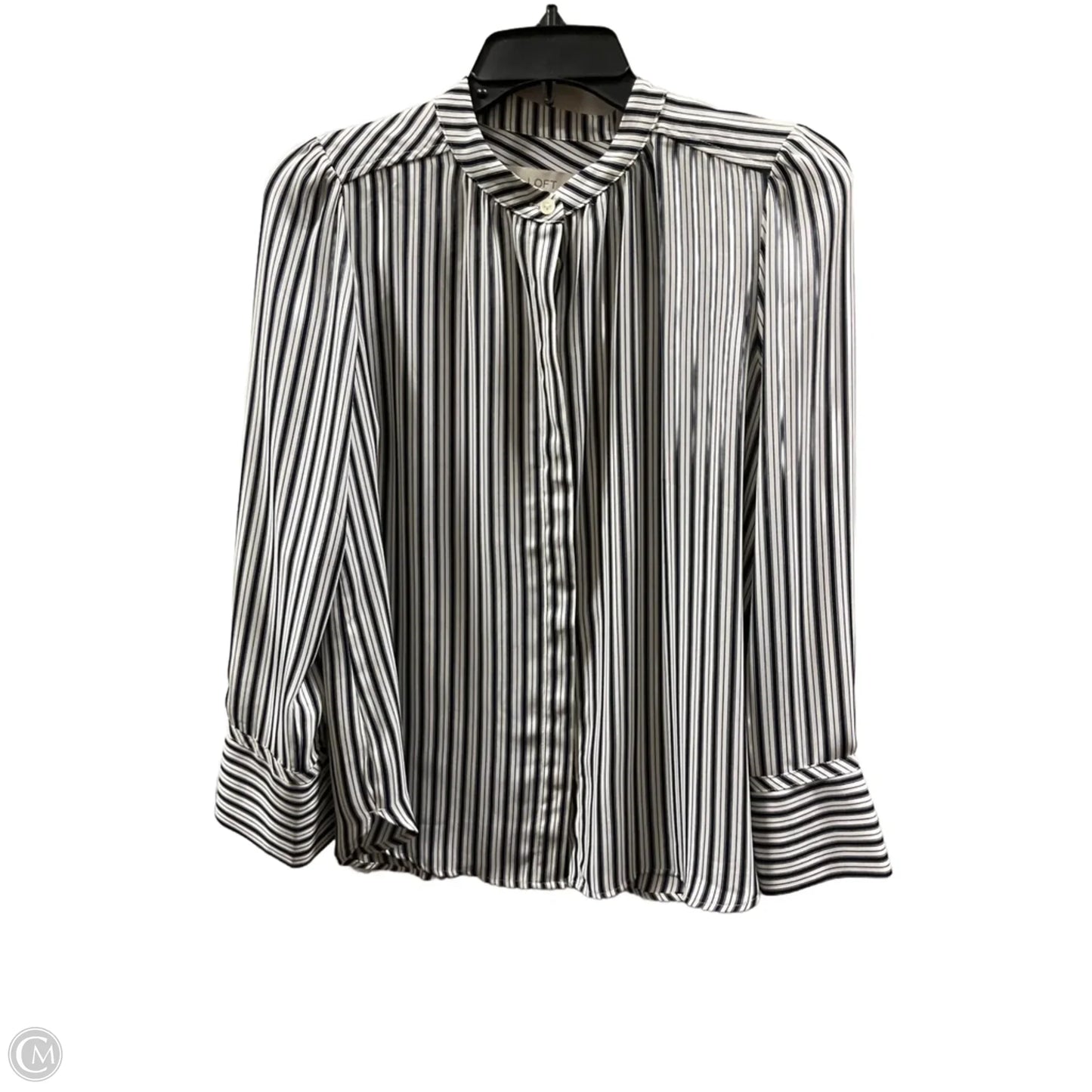 Top Long Sleeve By Loft In Striped Pattern, Size: Sp