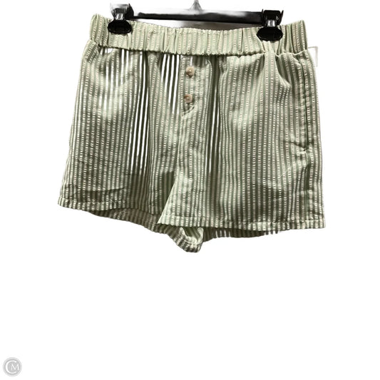 Shorts By Happily Grey In Striped Pattern, Size: 12
