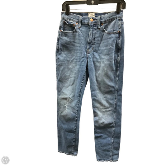 Jeans Straight By J. Crew In Blue Denim, Size: 4